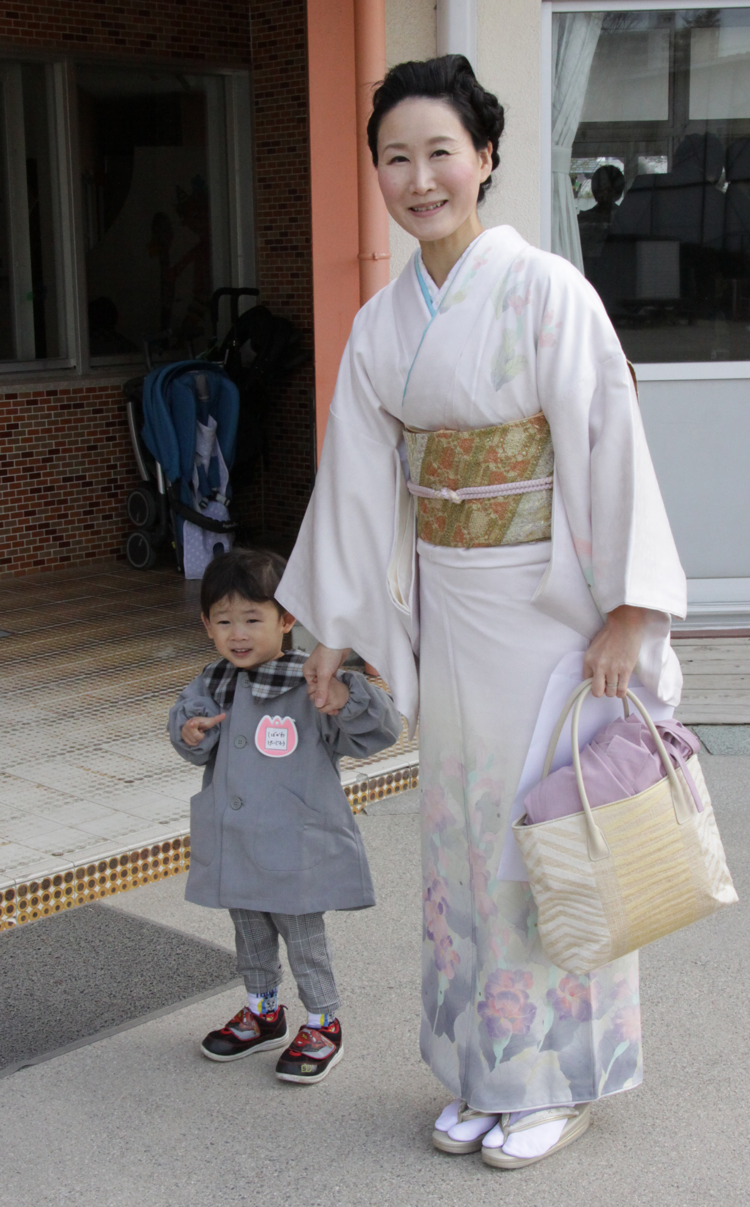 水着/浴衣訪問着☆正絹☆水色☆グリーン☆卒業式☆入学式☆七五三☆裄